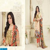 Flower vol-1 Wholesale  Glace cotton Dress material